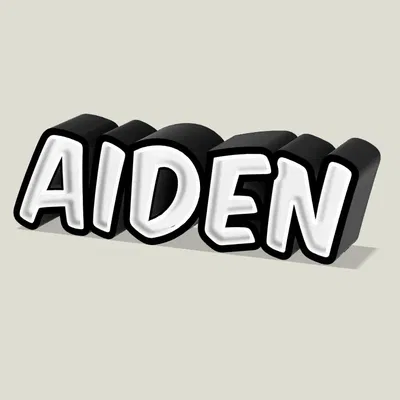 Bảng tên Aiden độc lập 50mm x 160mm x 30mm