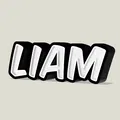 Biển tên Liam đứng độc lập kích thước 50mm x 125mm x 30mm - Thumbnail 2