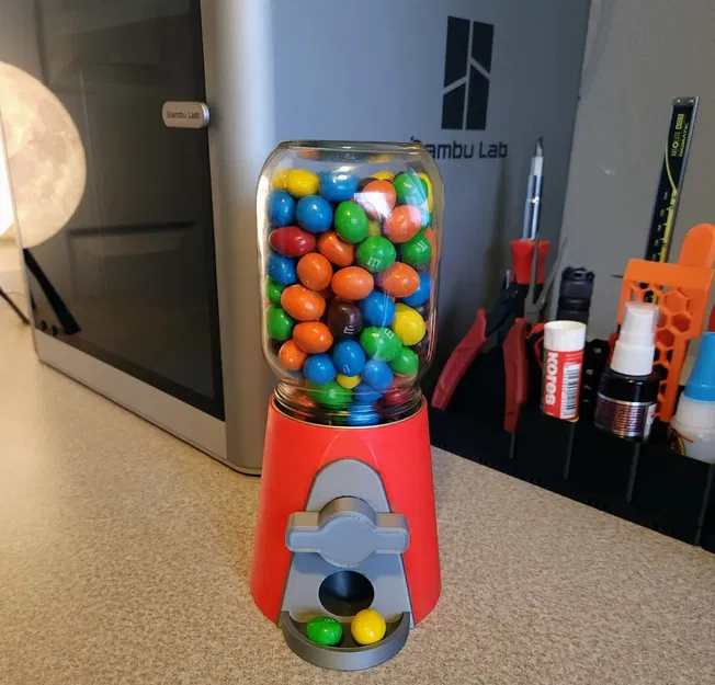 Máy phân phát kẹo trong hũ Mason đơn giản - Cập nhật với pin ... - Image 1