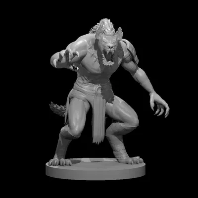 Nhân vật Were-Gnoll độc đáo cho trò chơi bàn