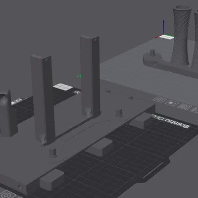 Giá đỡ cuộn filament bên hông cho bộ khay AMS