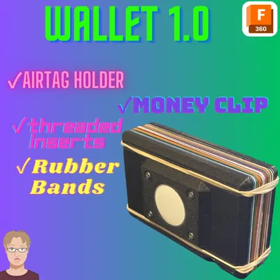 Ví đựng thẻ tín dụng với giá đỡ AirTag