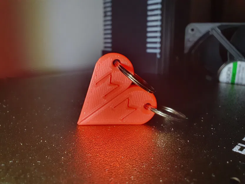 Móc khóa hình trái tim cho bạn và người yêu - Image 1