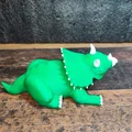 Tượng triceratops buồn ngủ in 3D đa màu sắc - Thumbnail 2
