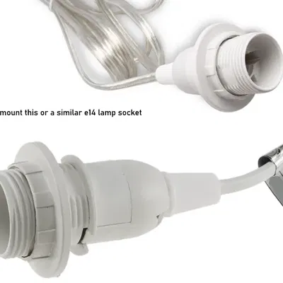 Giá đỡ bóng đèn E14 với ren M28x2