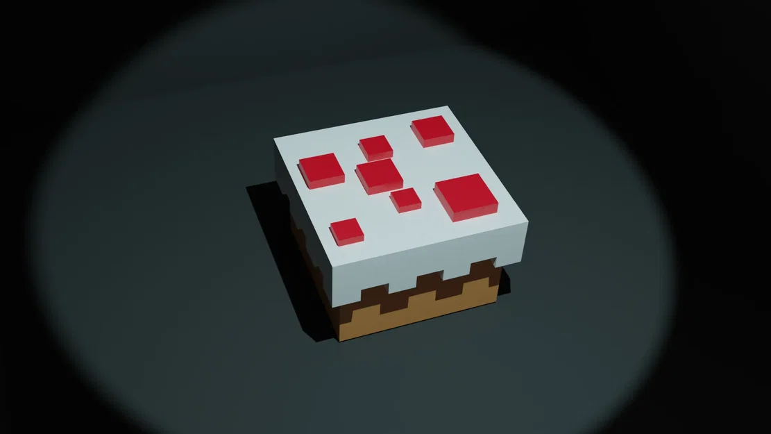Bánh sinh nhật Minecraft cho công tắc cherry mx - Image 1