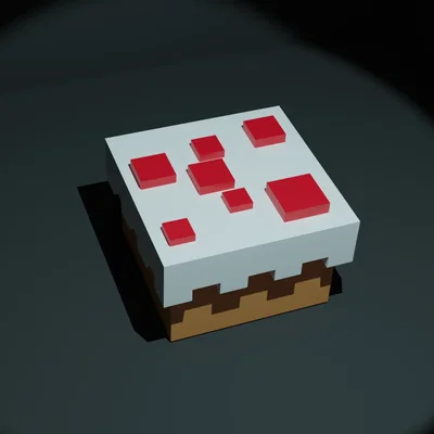 Bánh sinh nhật Minecraft cho công tắc cherry mx