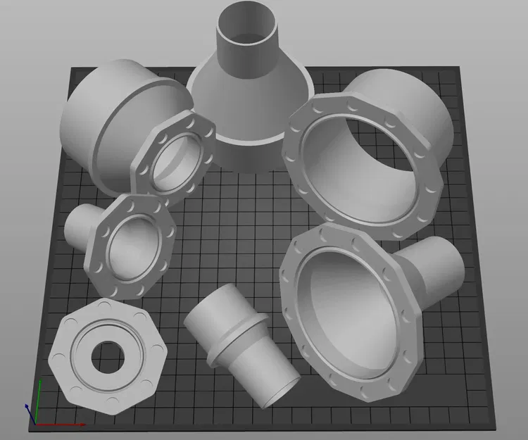 Đầu nối ống hút bụi dạng tham số với đầu nối từ tính. - Image 1