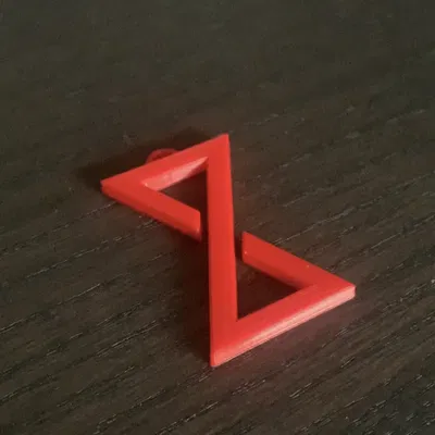 Mặt dây chuyền hoặc móc khóa biểu tượng TVA (Loki)