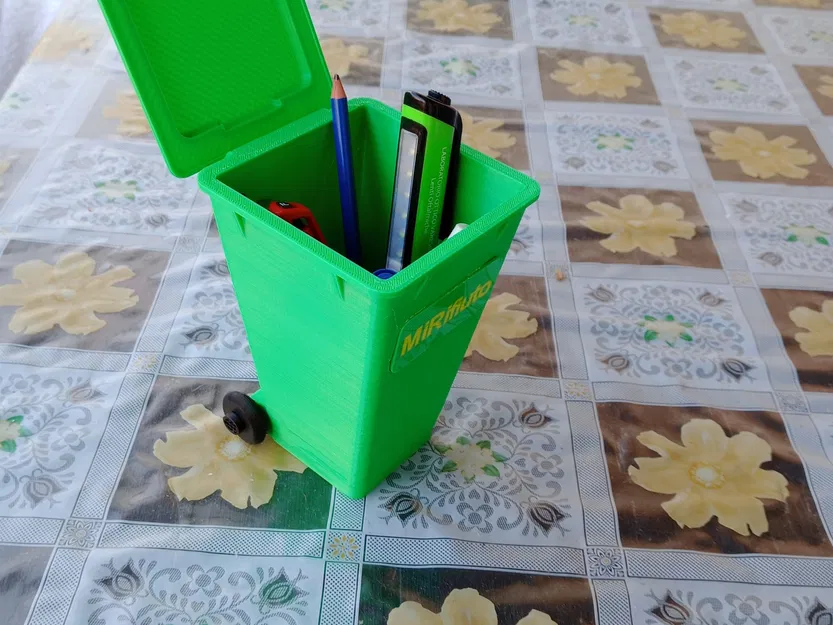 Giá đỡ bút hình hộp với nắp mở dễ thương - Image 5