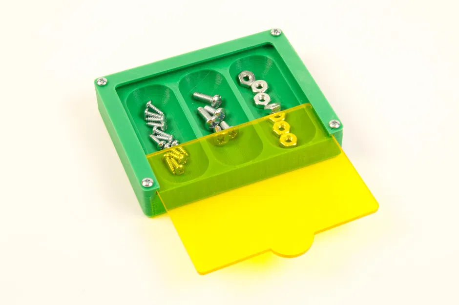 Khay đựng linh kiện nhỏ với nắp trượt - Image 1