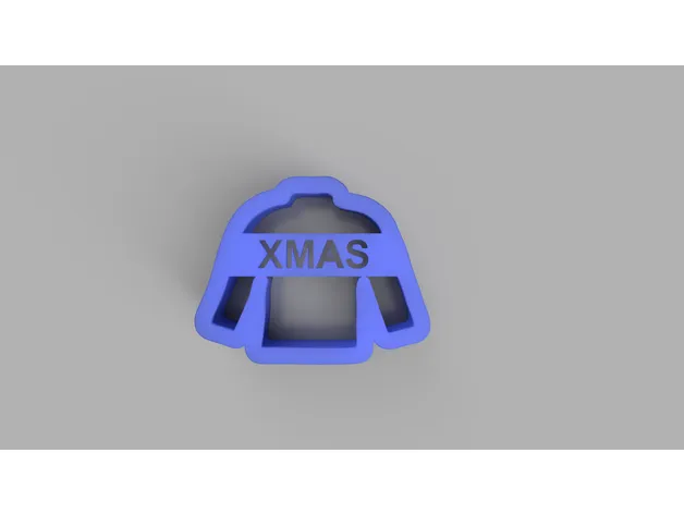 Khuôn cắt bánh quy hình áo len Giáng Sinh - Image 1