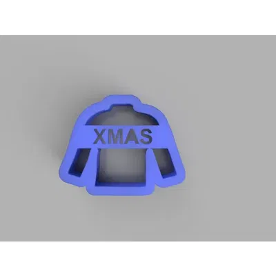 Khuôn cắt bánh quy hình áo len Giáng Sinh