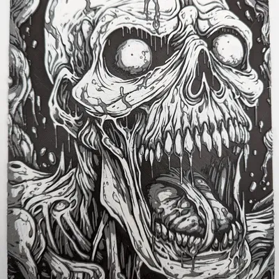 Zombie tuyệt đẹp trong tranh filament của HueForge