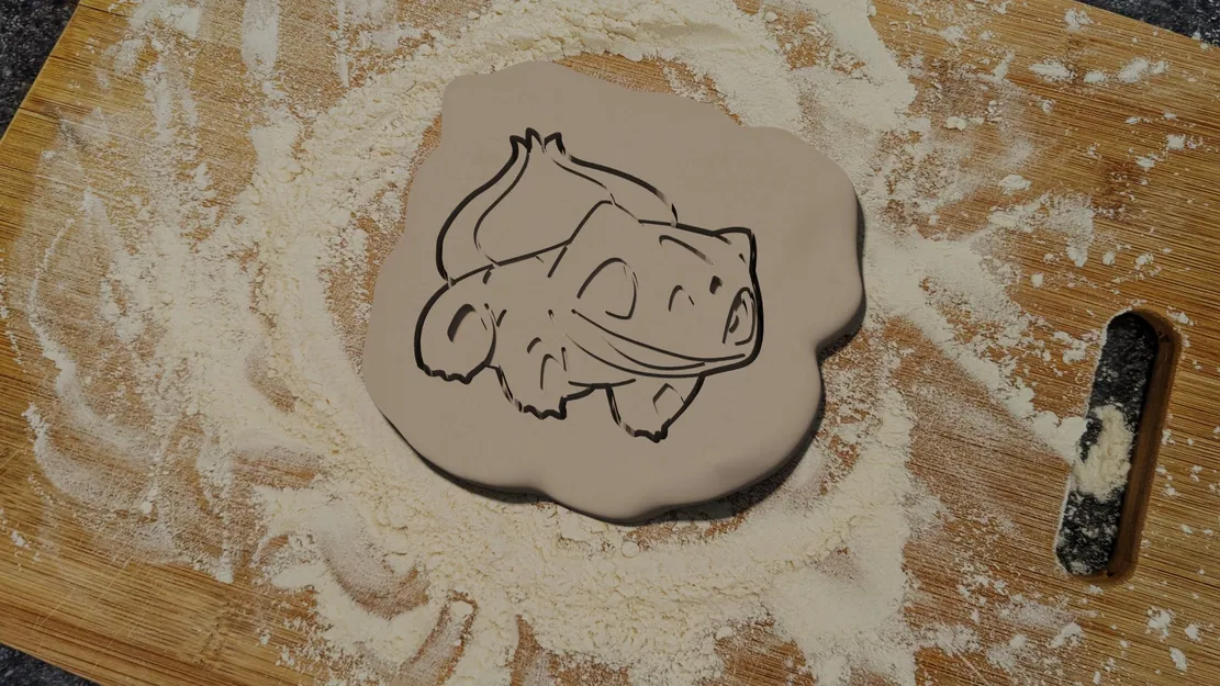 Cutter bánh quy hình Bulbasaur 4x4 - Image 1