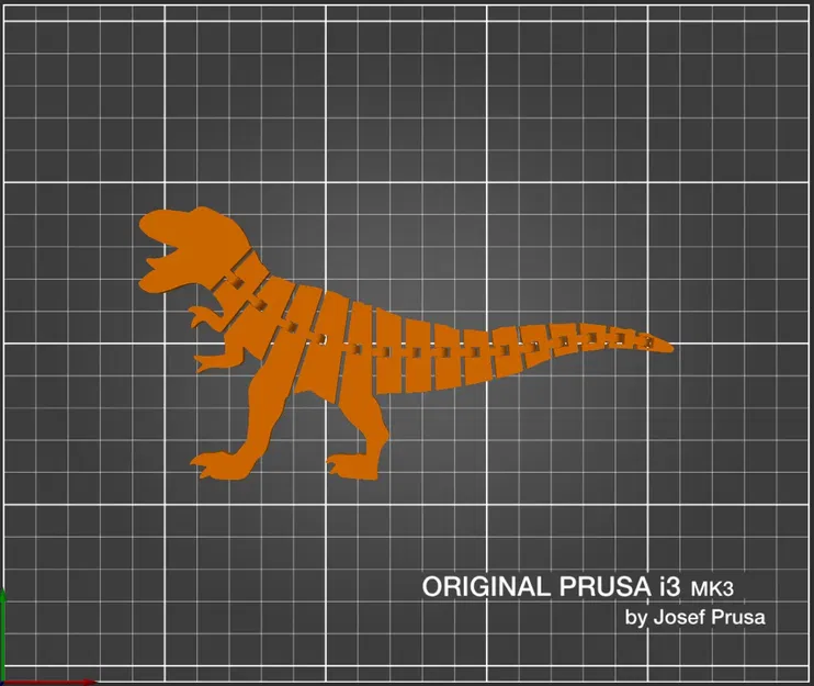 Mô hình Tyrannosaure linh hoạt Flexi V2 164x84 mm - Image 2