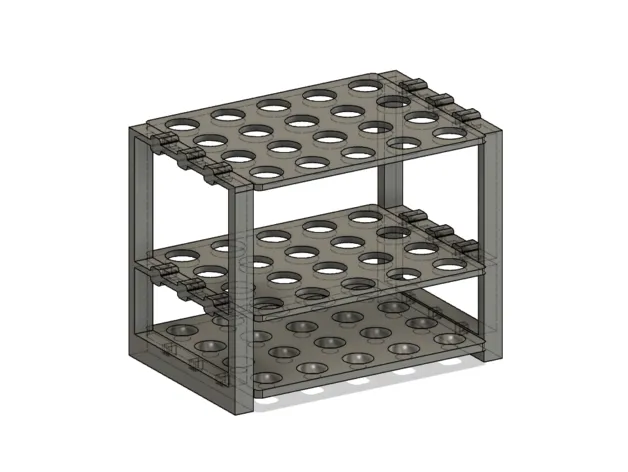 Giá đỡ ống nghiệm với lỗ 16mm cho in PLA hoặc PETG - Image 7