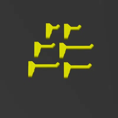 Móc treo tường tối giản cho công cụ tổ chức