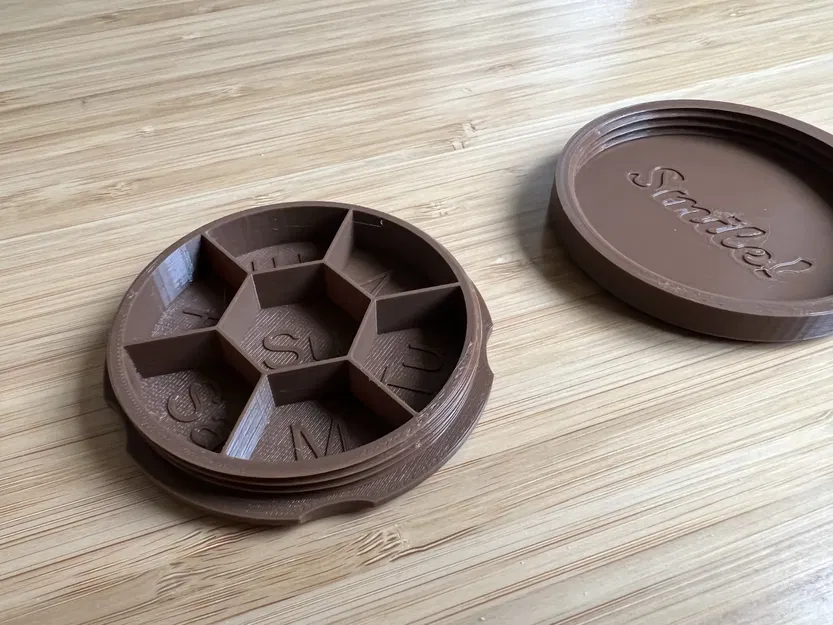 Hộp đựng thuốc tròn 7 ngày 3 inch - Image 7