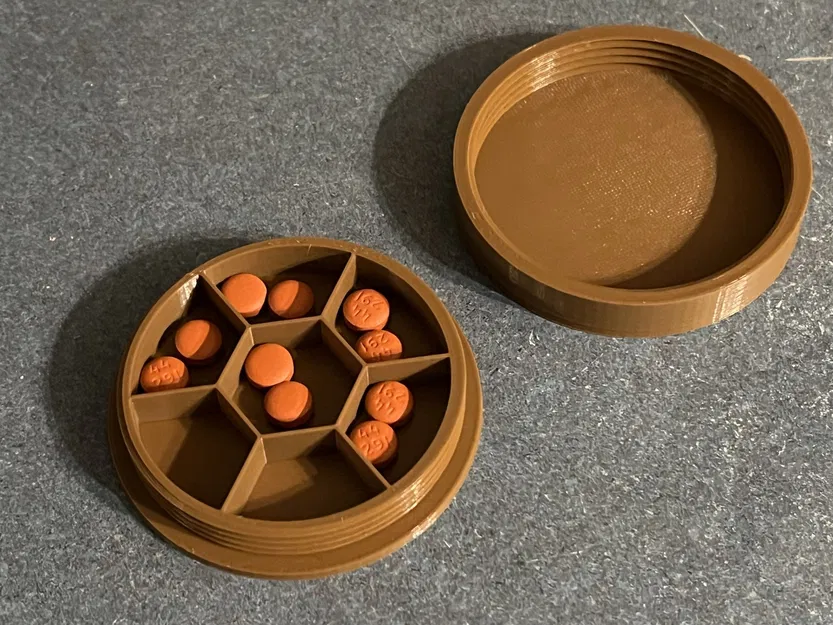 Hộp đựng thuốc tròn 7 ngày 3 inch - Image 10