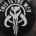 Đế lót ly Mandalorian phong cách Star Wars - Thumbnail 1