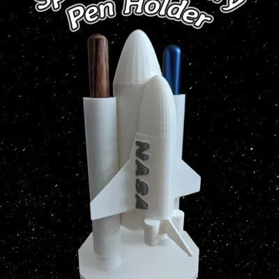 Giá đỡ bút hình tàu vũ trụ cho văn phòng