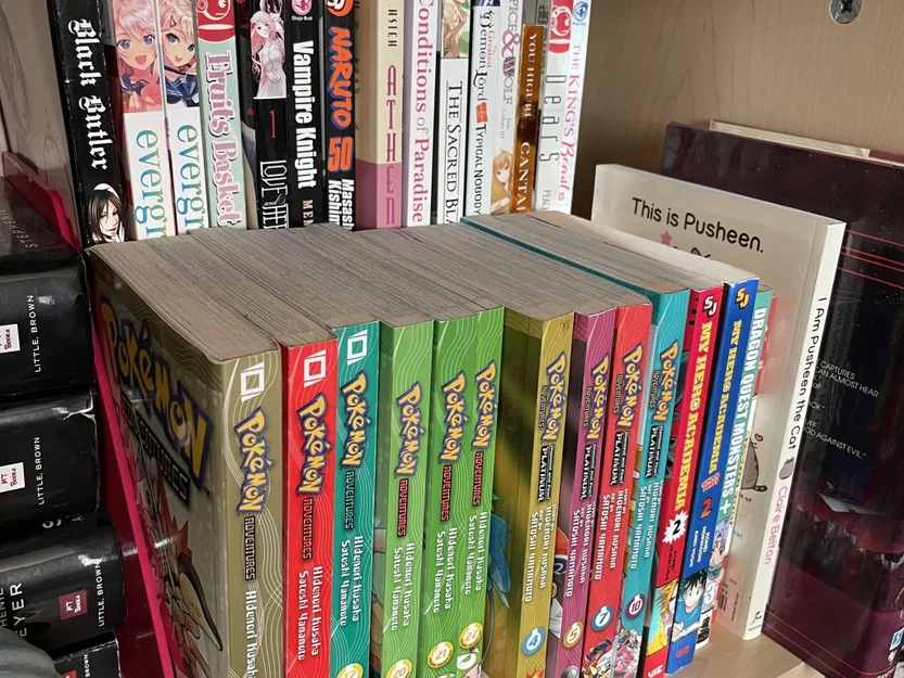 Giá đỡ sách manga với giá đỡ sách bên trái - Image 2