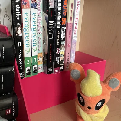 Giá đỡ sách manga với giá đỡ sách bên trái
