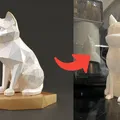 Mèo low-poly đơn giản tạo ra từ AI Kaedim - Thumbnail 2