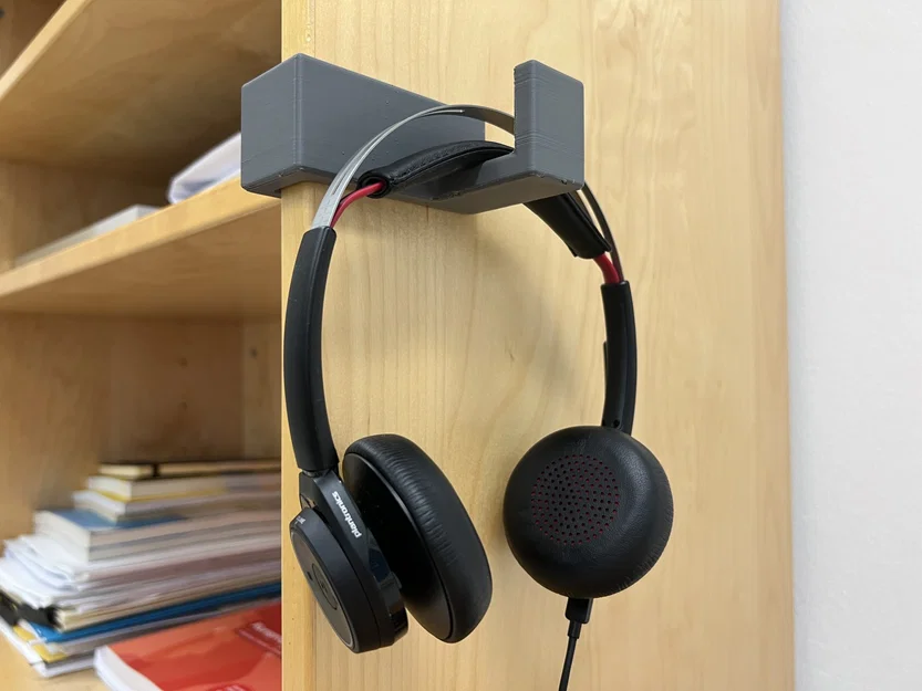 Giá treo tai nghe gắn trên kệ 20mm - Image 1