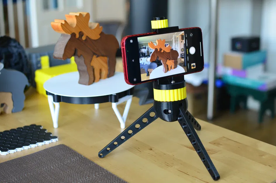 Câu đố tuần lộc trang trí 3D từ gỗ nguyên bản - Image 4