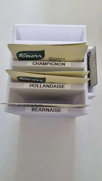 Giá đỡ lưu trữ túi sốt Knorr với kệ công thức - Image 3