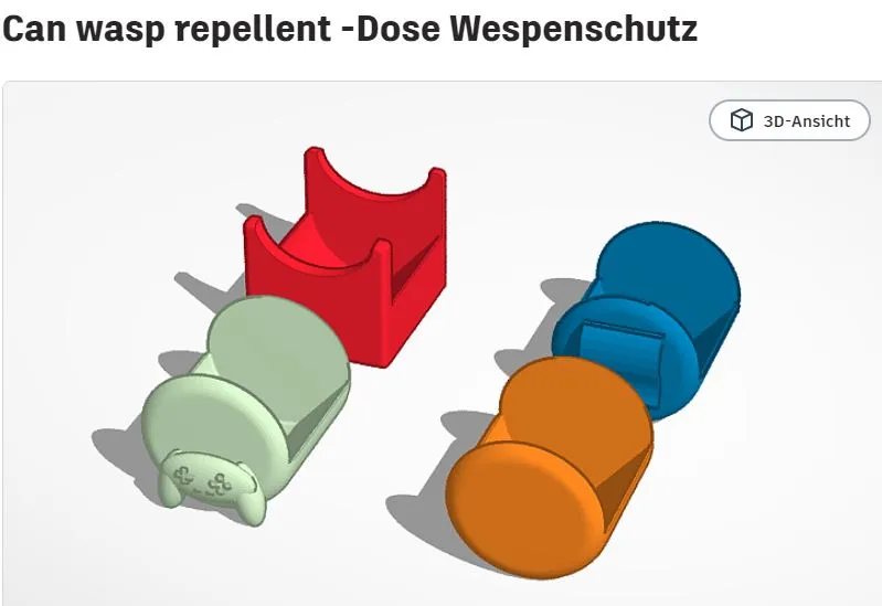 Bình chứa bảo vệ chống ong cho lon uống 12 cái - Image 1