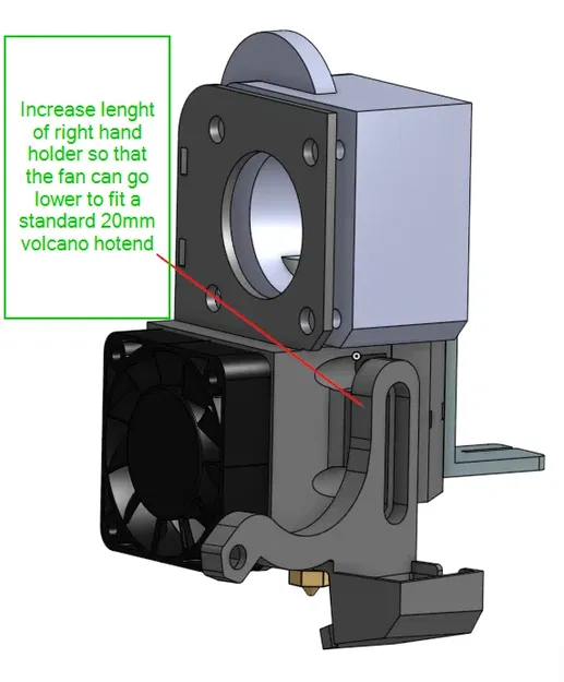 Giá đỡ Titan Clone cho máy in 3D Ender 3 với Volcano - Image 3