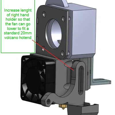 Giá đỡ Titan Clone cho máy in 3D Ender 3 với Volcano