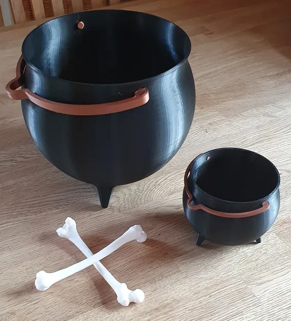 Nồi phù thủy ba chân cho Halloween có tay cầm, đường kính 200mm - Image 1