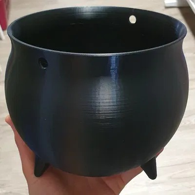 Nồi phù thủy ba chân cho Halloween có tay cầm, đường kính 200mm