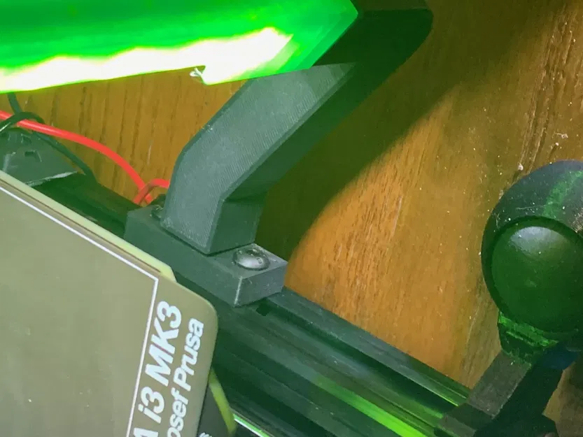 Giá đỡ thanh đèn LED dọc cho máy in Prusa MK4 - Image 1