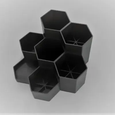 Giá đỡ văn phòng hình lục giác cho dụng cụ viết