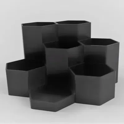 Giá đỡ văn phòng hình lục giác cho dụng cụ viết