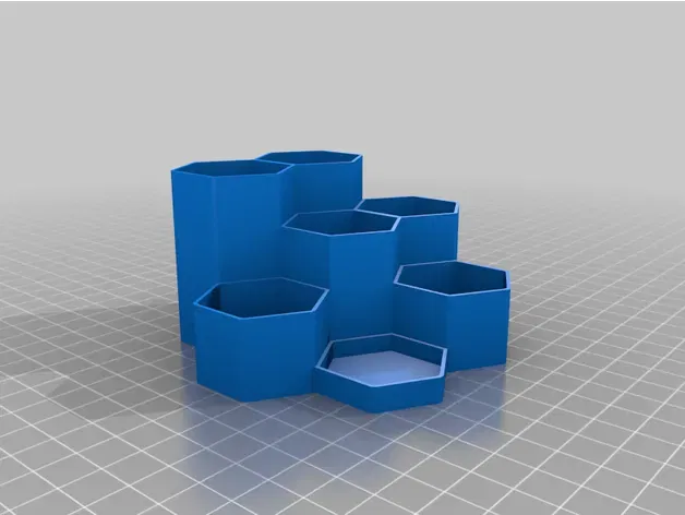 Giá đỡ văn phòng hình lục giác cho dụng cụ viết - Image 4