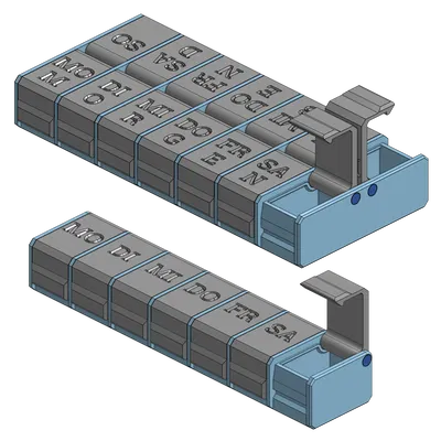 Hộp đựng thuốc 7 ngăn cho cả tuần