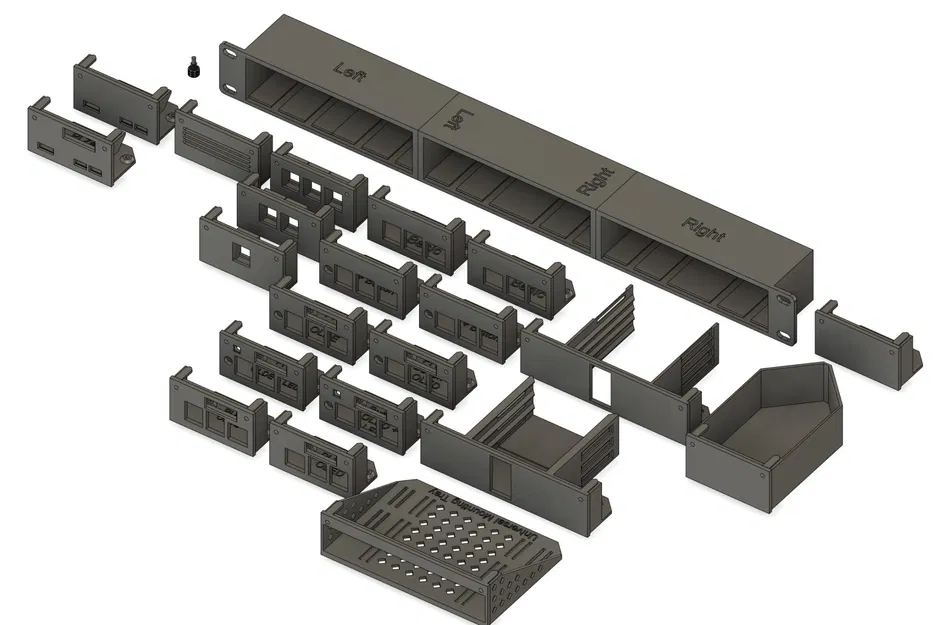 Giá đỡ máy chủ 19" 1U cho Raspberry Pi Zero/3b+/4/5 - Image 2