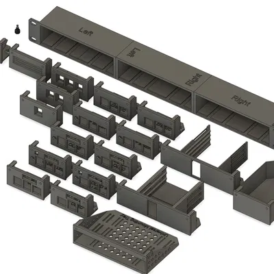 Giá đỡ máy chủ 19" 1U cho Raspberry Pi Zero/3b+/4/5