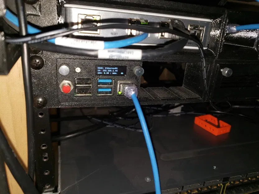 Giá đỡ máy chủ 19" 1U cho Raspberry Pi Zero/3b+/4/5 - Image 4