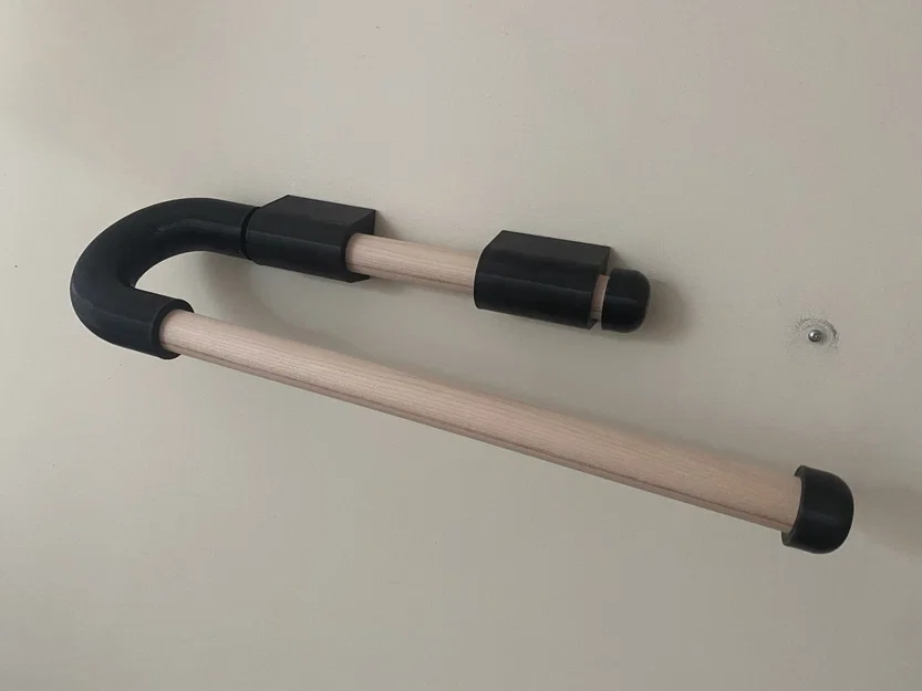 Giá đỡ khăn giấy treo tường bằng gỗ - Image 4