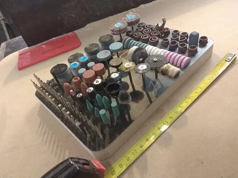 Khay đựng dụng cụ lớn giống Dremel cho phụ kiện trục 3mm - Image 1