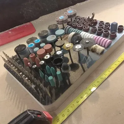 Khay đựng dụng cụ lớn giống Dremel cho phụ kiện trục 3mm