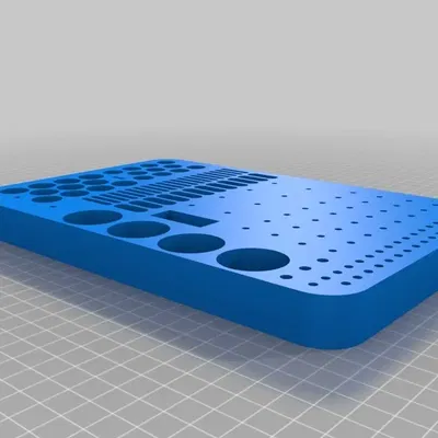 Khay đựng dụng cụ lớn giống Dremel cho phụ kiện trục 3mm