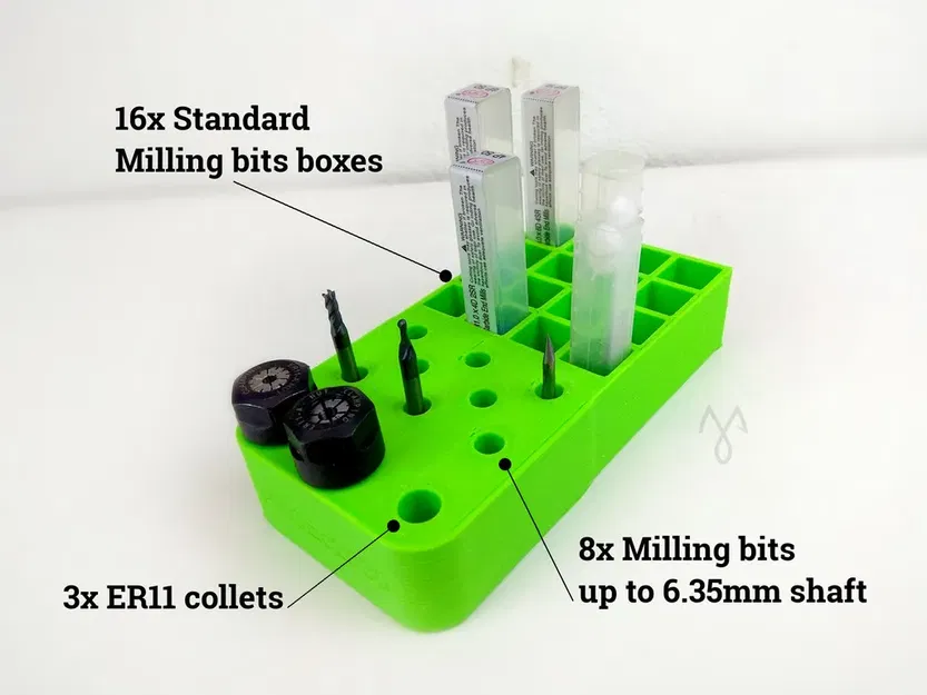 Khay chứa phụ kiện và mũi khoan ER11 CNC - Image 1